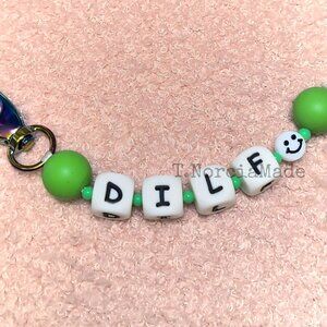 D!LF: Silicone Offensive Keychain: Lime Green